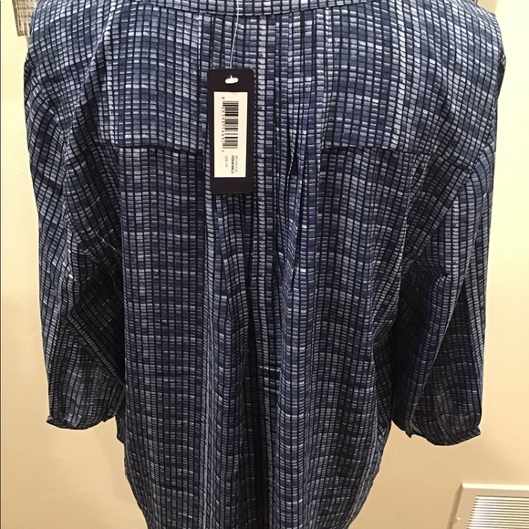 NYDJ plus size Pin tuck back blouse - Picture 6 of 8